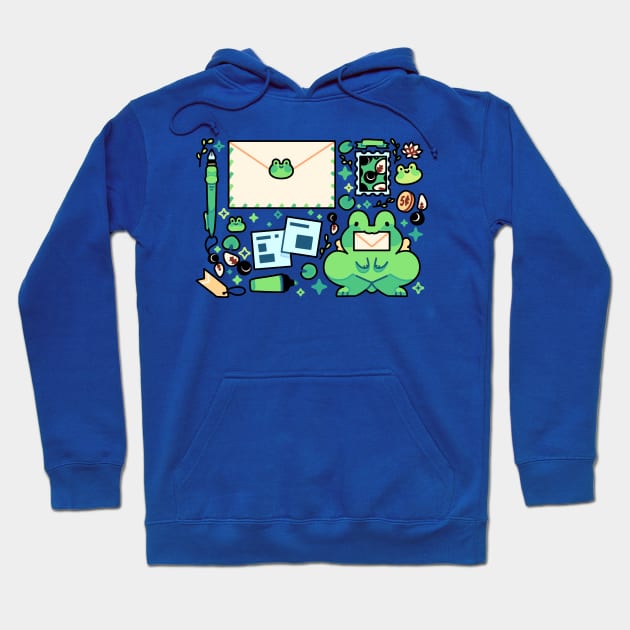 Frog mail Hoodie by Lemonscribs